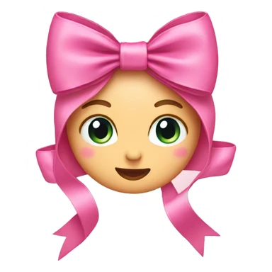Pink bow  sticker