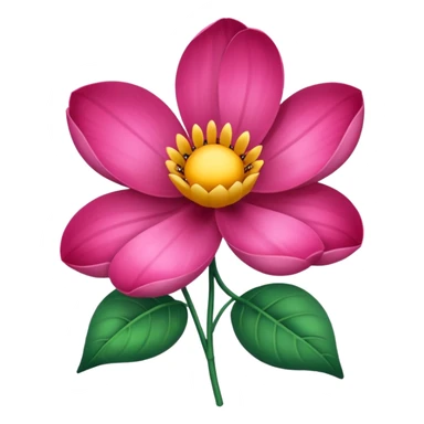 silk flower sticker