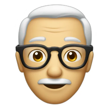 Wonky glasses sticker