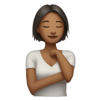 woman relazing and chilling feeling very calm and happy sticker