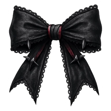 new goth bow, remove background sticker