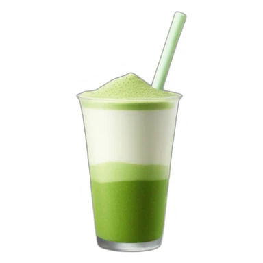 matcha on alternative milk sticker