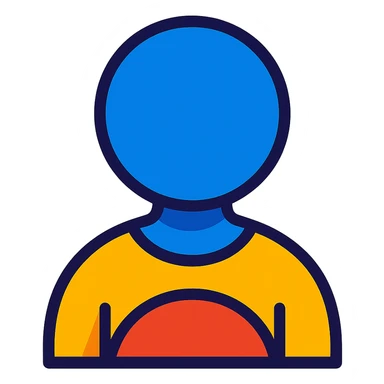 faceless blue emoji sticker