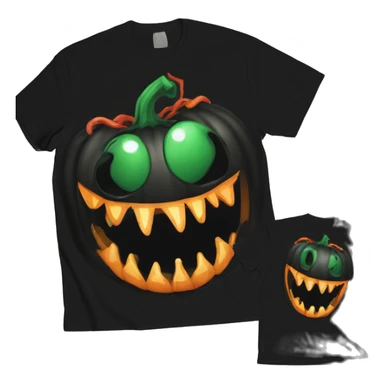black pumpkin venom tentacles christms tee sticker