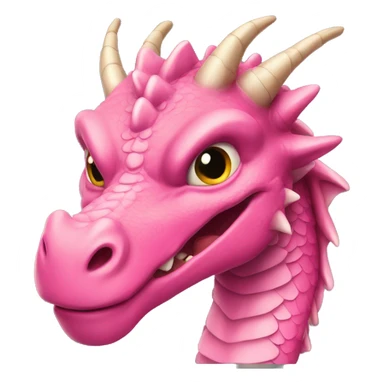 Pink dragon sticker