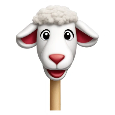 lamb chop puppet sticker