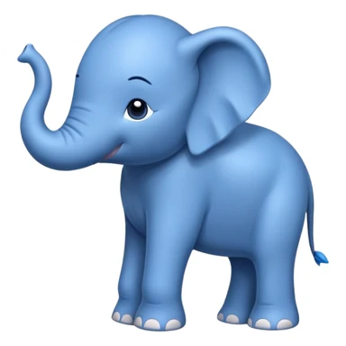 blue elephant sticker