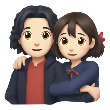 jijji and lily from kiki delivery service  sticker