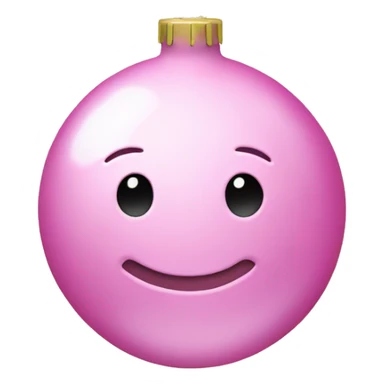 Pink Christmas ornaments  sticker