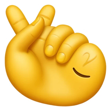 Butt emoji with hand imprint sticker