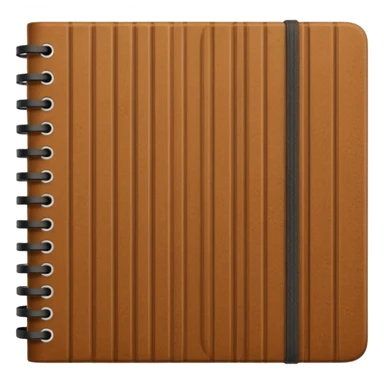 Corduroy notebook with ridges  sticker