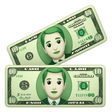 single cash bill 2d format sticker