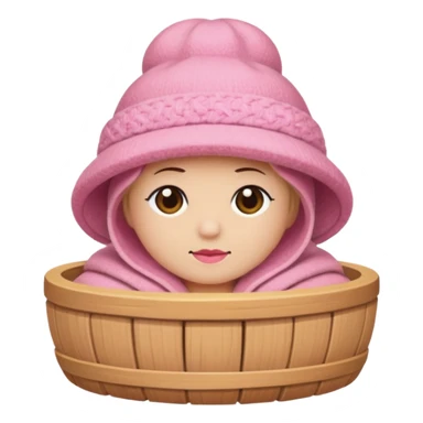 Sauna-hat pink sticker