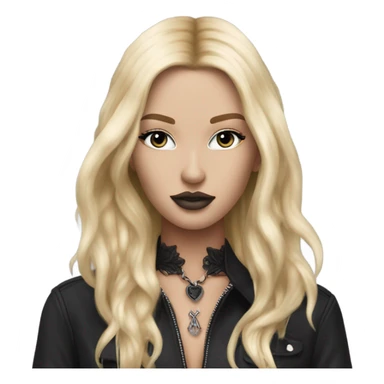 iper realistic goth blonde victoria secret model sticker