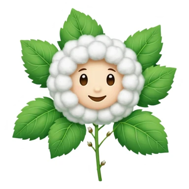 cotten plant sticker