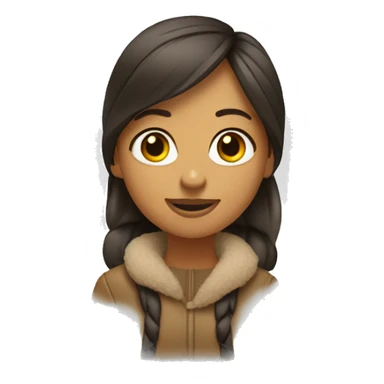 silly girl with UGG boots sticker