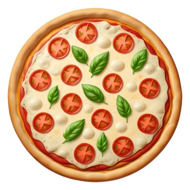 classic Italian pizza with basil and tomato sticker
