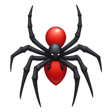 gothic spider with red cross sticker