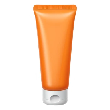 full Orange-colored tube type lotion sticker