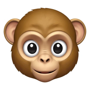monkey with a black eye from a punch sticker