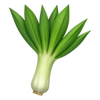 A leek emoji for slack sticker