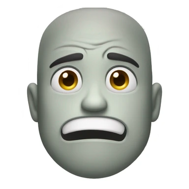 Surprise but disgust face sticker