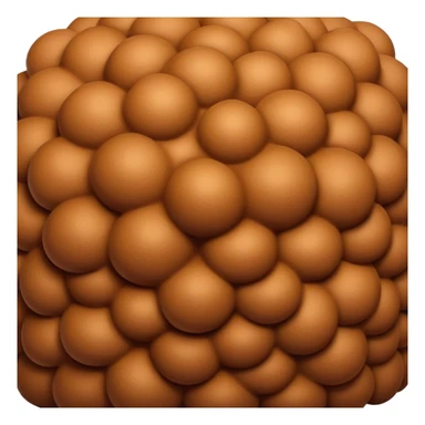 brown foam mousse in a pile  sticker