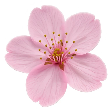 pink cherry blossom, no background sticker