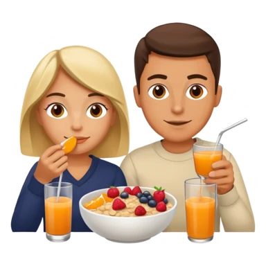 Un deportistas tomando su desayuno sticker