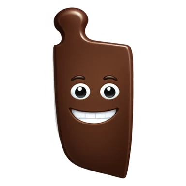 chocolate spread on a knife sticker