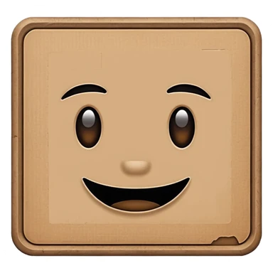 cardboard sign sticker