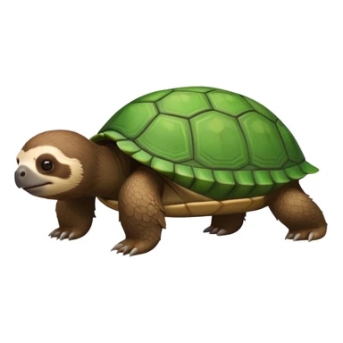 Turtle and Sloth mixed in sticker