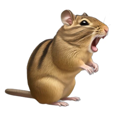 Yawning Degu sticker