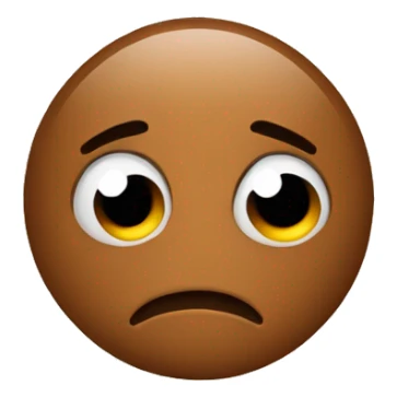 Brown emoji face code switching   sticker