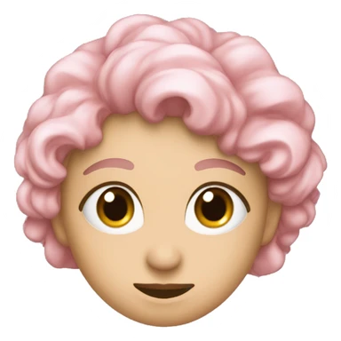 Faccina con rosa in bocca facendo l'occhiolino  sticker