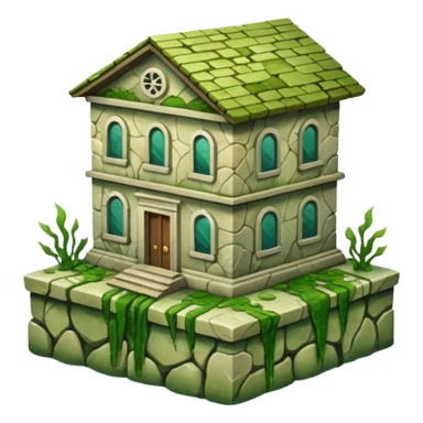 a building nearly underwater sticker