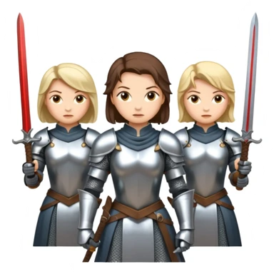 women knights sticker