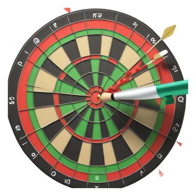 Sânta playing darts sticker