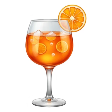 in the same glass as the aperol sticker
