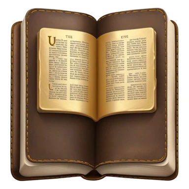 open bible, outside covers view sticker