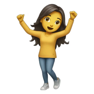 Fille qui dab sticker