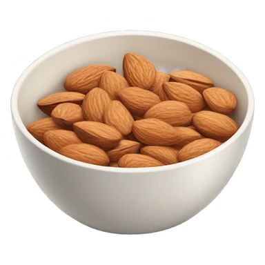 bowl of almond sticker