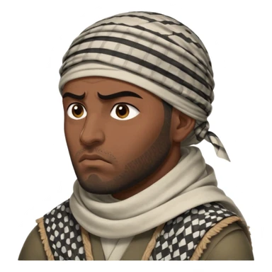 angry Iraqi, in profile sticker