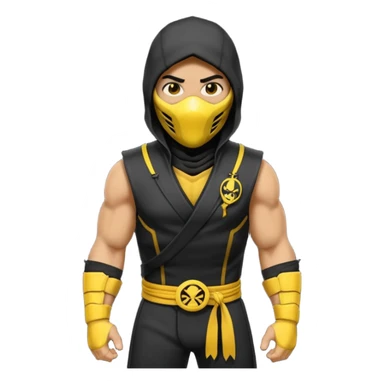 mortal kombat scorpion mdoern sticker