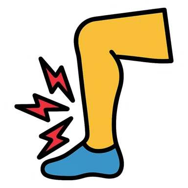 legs hurting sticker