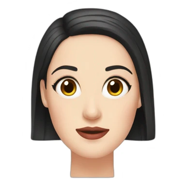 Angela white sticker