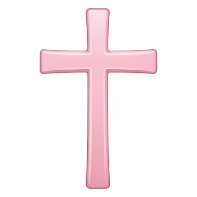 light pink skinny cross sticker