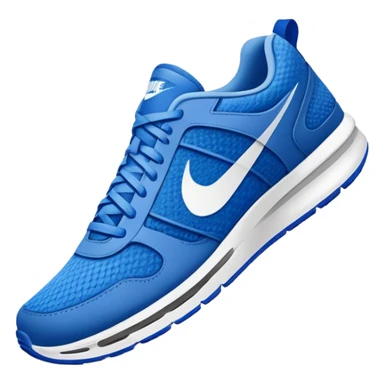 blue Nike sneakers, athletic shoes, sporty footwear sticker