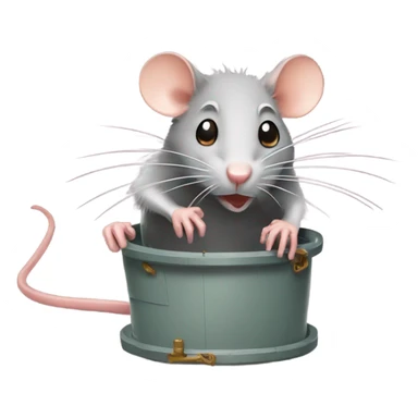 Rat in a mouse trap sticker
