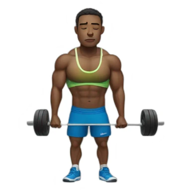 tired athlete sweats sticker